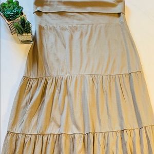 Michaels Stars Women’s Tiered Skirt Taupe OSFM